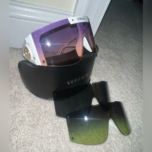 Versace Medusa icon shield sunglasses